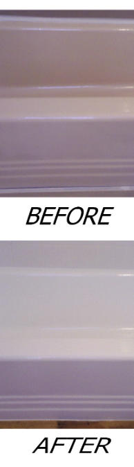 Almond Cast Iron Bathtub recoated to White